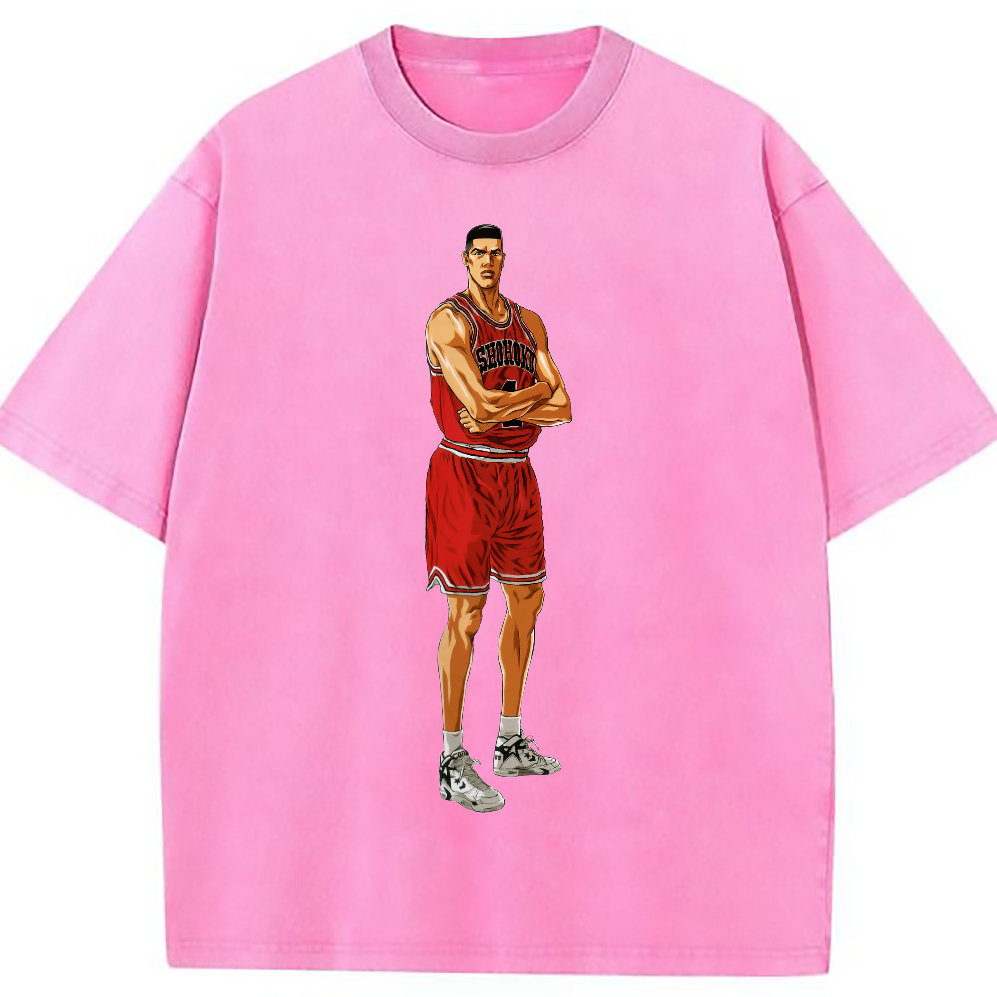 （画像用） SLAM DUNK／スラムダンク 綿100% ヴィンテージ風 半袖Tシャツ（フロントプリント）